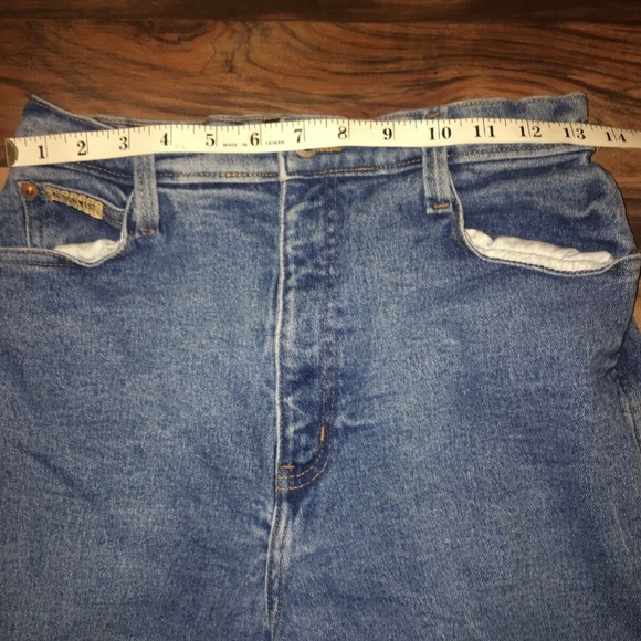 Vtg ACTION WEST Stretch Denim Jeans sz 10 High Wai - Picture 5 of 8